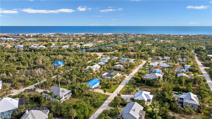 Aerial View Near Beach