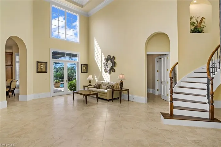 Open door entry to master bedroom suite