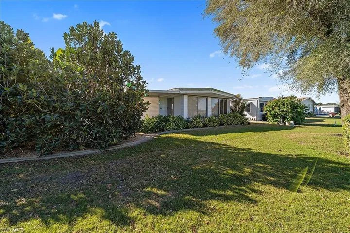 Rear elevation facing golf course