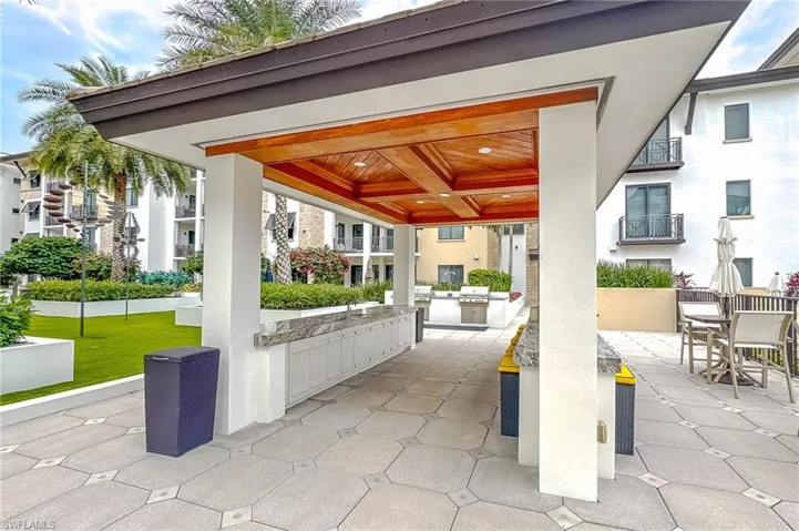 The outdoor bar and hangout - great countertop space for all the sips and nibbles