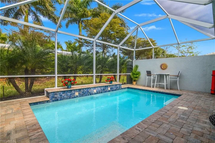 Swimming pool with a lanai