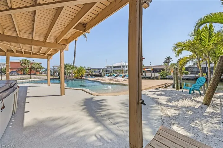 Private, resort style heated pool & beach area
