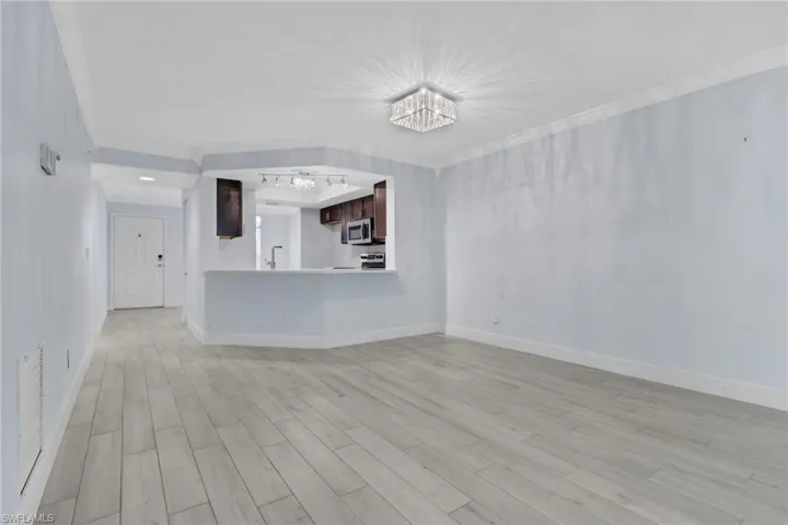 The living room is expansive at 22' x 13'