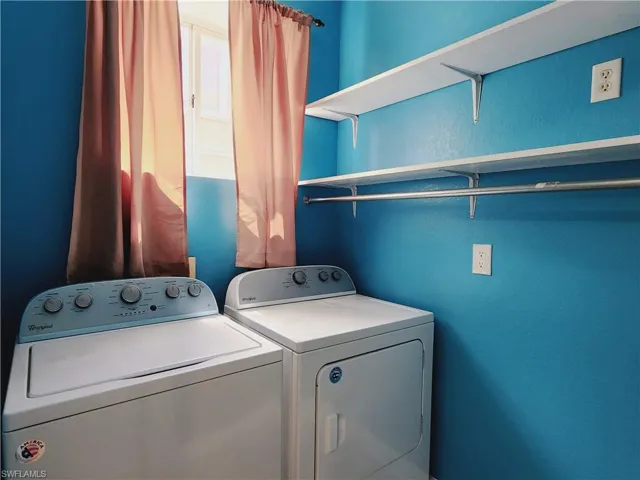 Utility room featuring window has sun light shine in