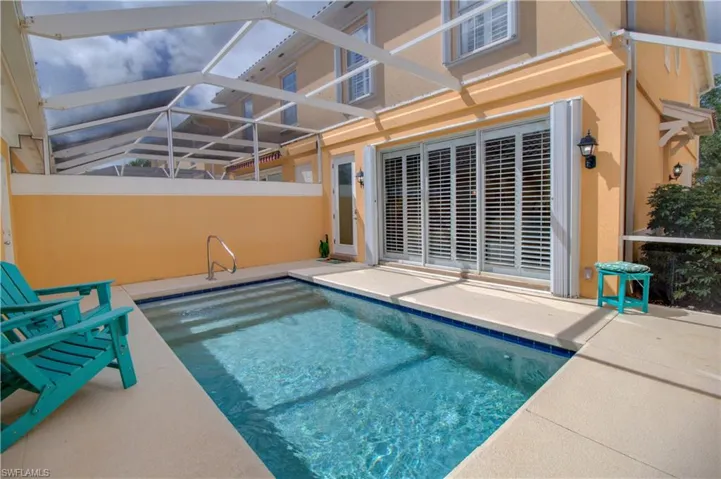 private pool area. check out the accordion storm protection throughout!