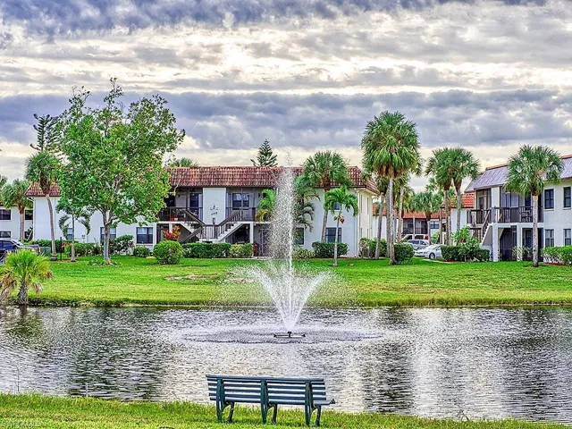 lake with fountain,  catch and release fishing
