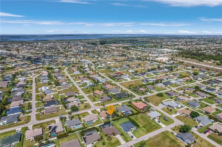 Drone / aerial view with a residential view
