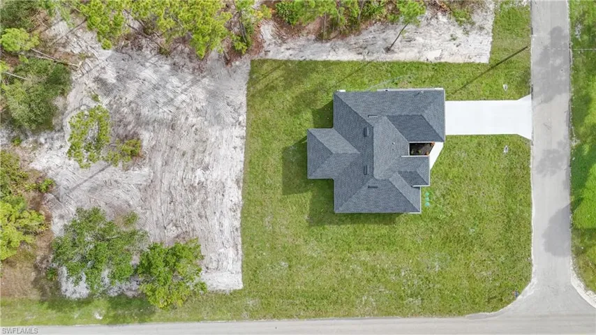View from above of property