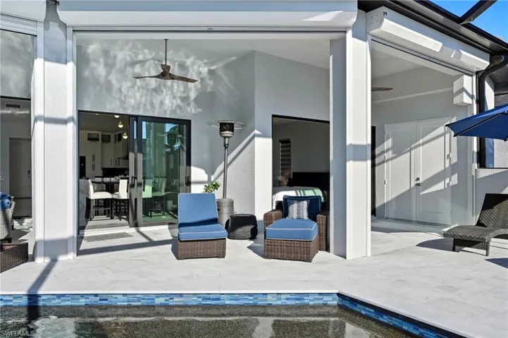 View of patio / terrace with an outdoor pool
