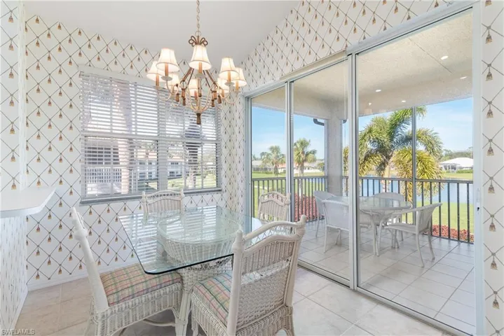 Breakfast Room with Both Water & Golf Course Views