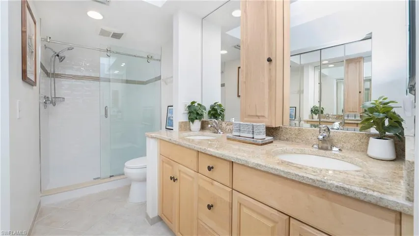 Updated primary bath and shower