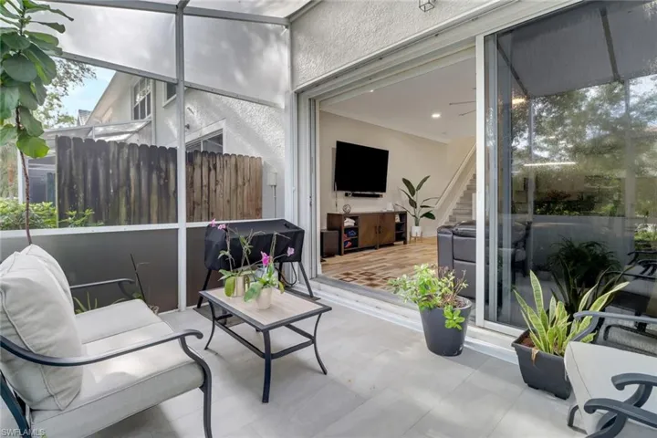Lanai with Florida Glass - perfect for relaxing and entertaining friends