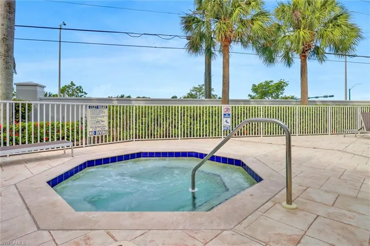 View of hot tub