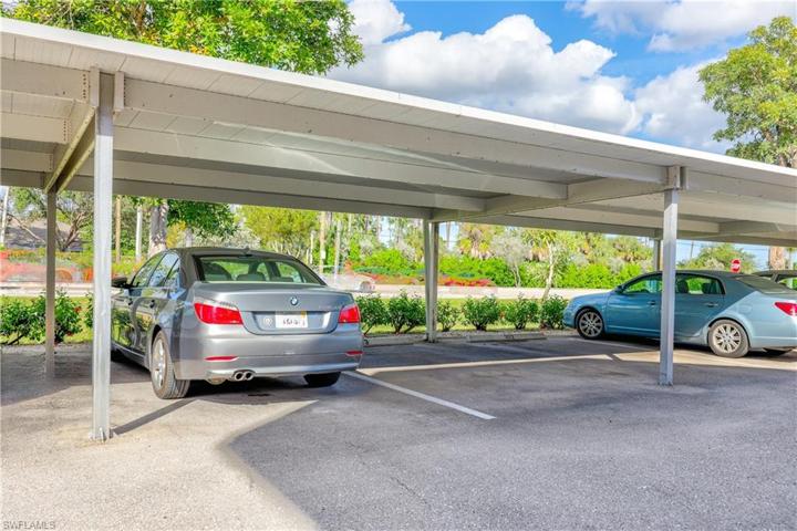 Carport reserved parking spot
