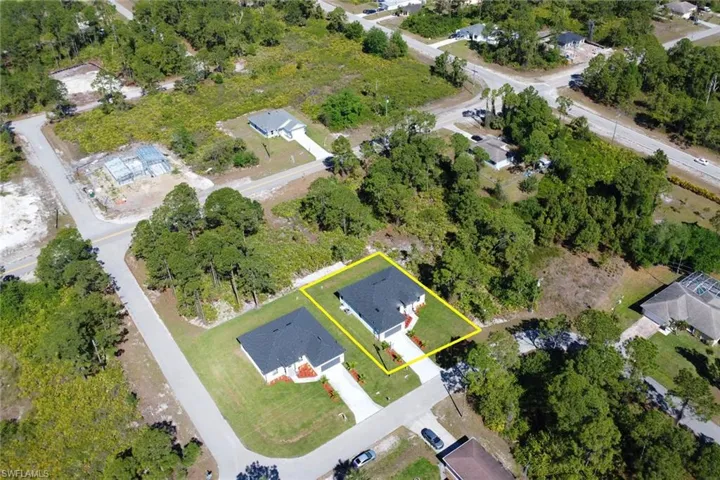 Birds eye view of property