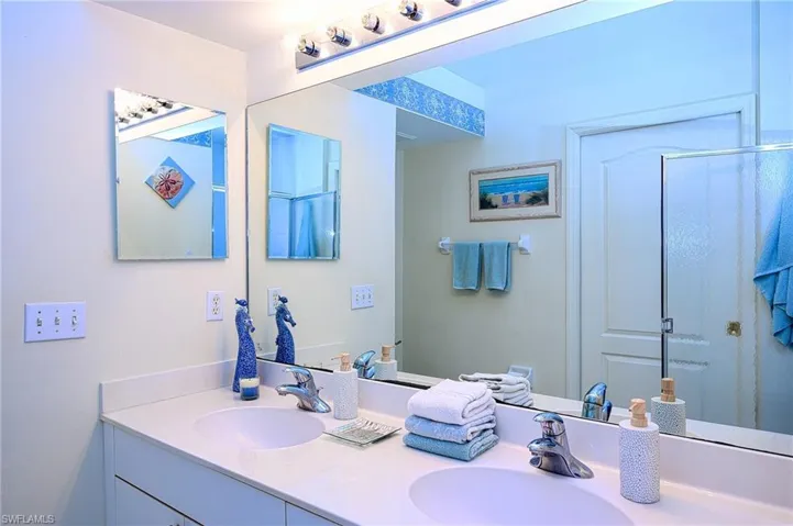 Master bath with double sinks