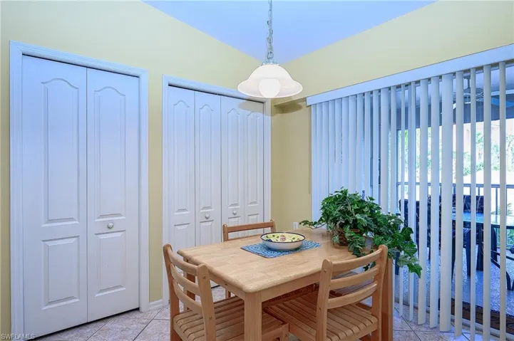 Eat in kitchen with two pantries.