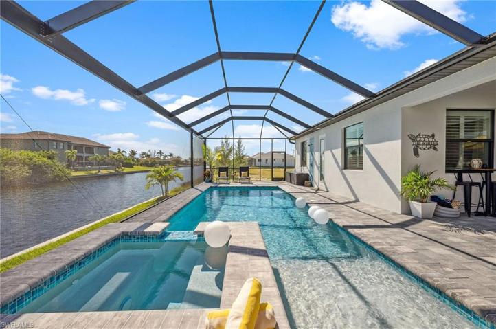 Spa and pool and canal view