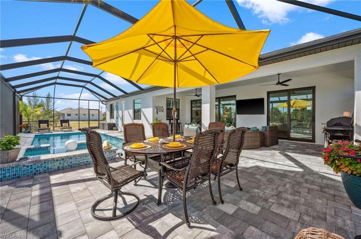Dining/ lounging area.
