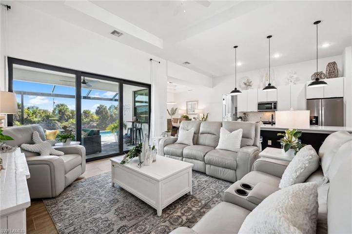 Family Room with view of Patio
