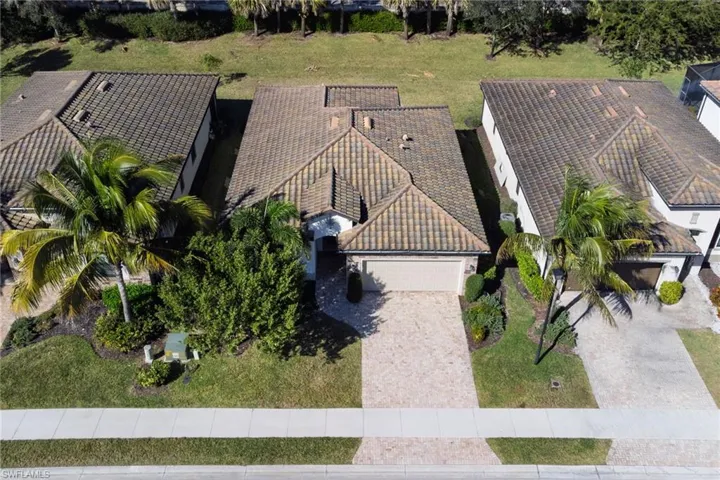 View from above of property