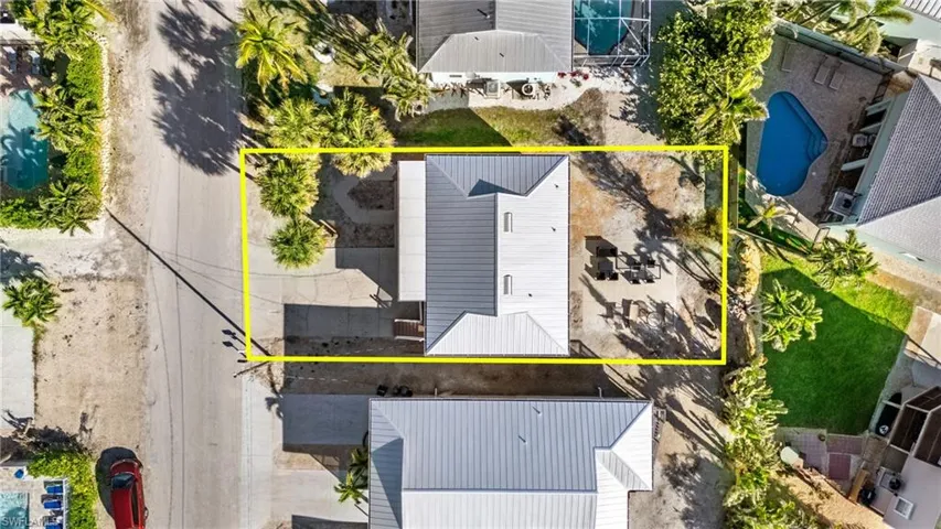 Birds eye view of property