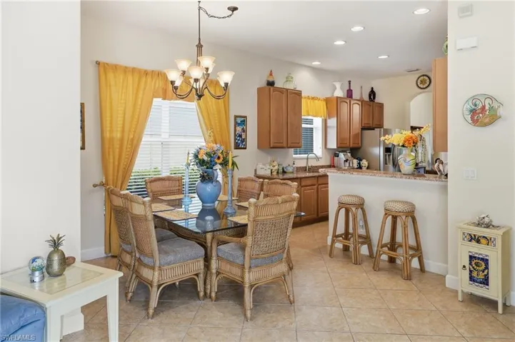 Dining area that connects seamlessly to the main living spaces