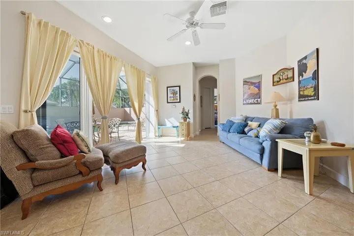 Open family room with a functional layout and natural flow