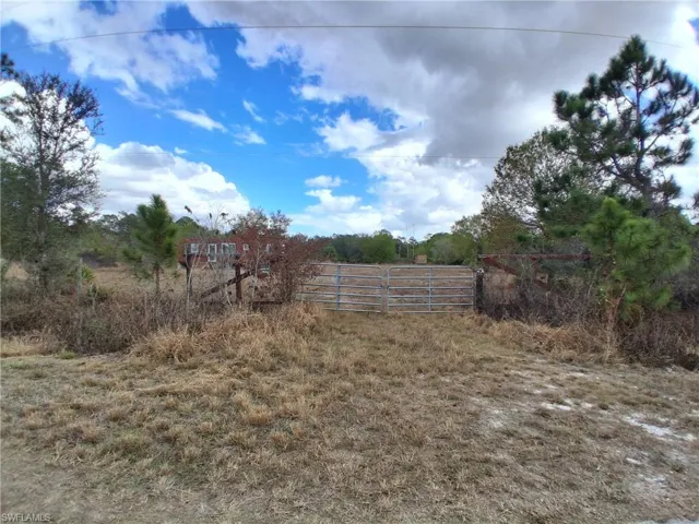 View of yard featuring a view of countryside