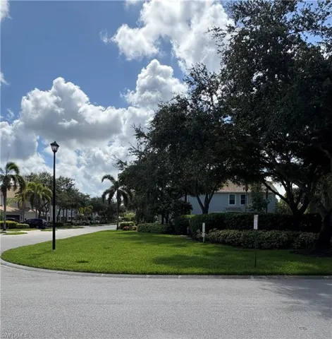 Community dog park across from property