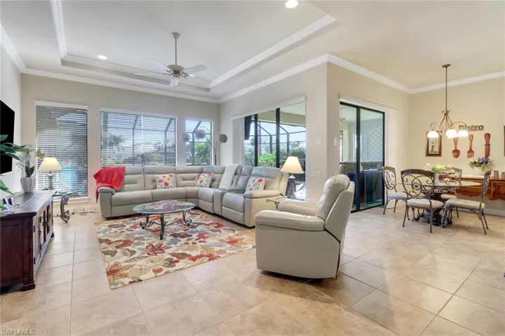 Living room looking into dining room