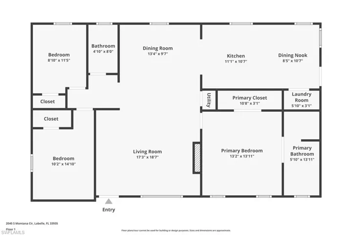 2040 S Montana Cir, Labelle, Florida 33935