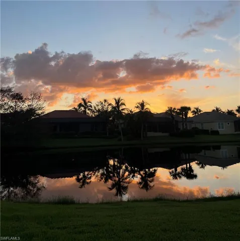 Sunset view from the pool