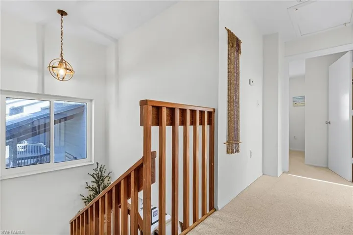 Upstairs hallway with natural light