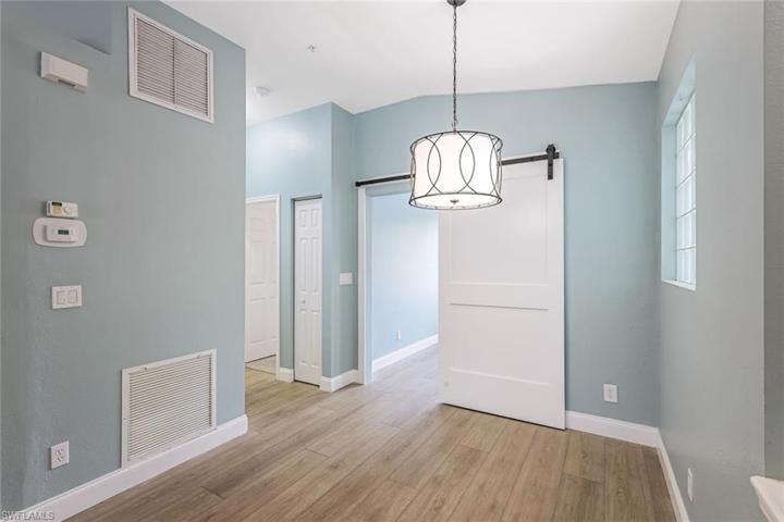 Dining area and door to the den area