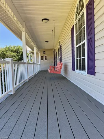 Deck with a porch