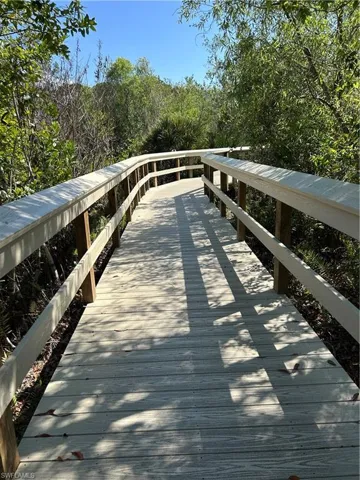 Long winding dock.