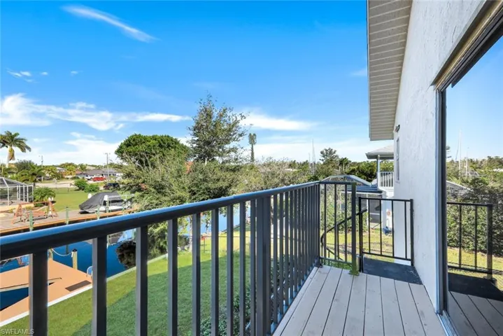View of balcony from second floor primary