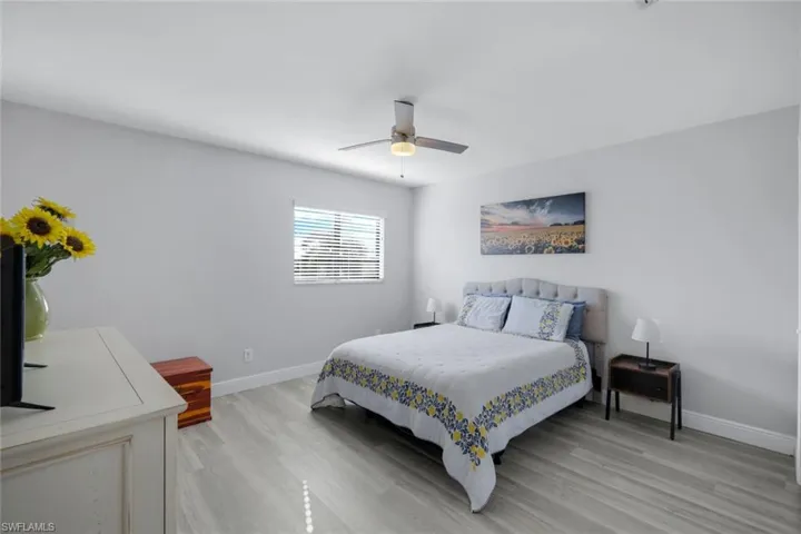 Oversized 3rd bedroom, second floor, closet, high efficiency fan with light