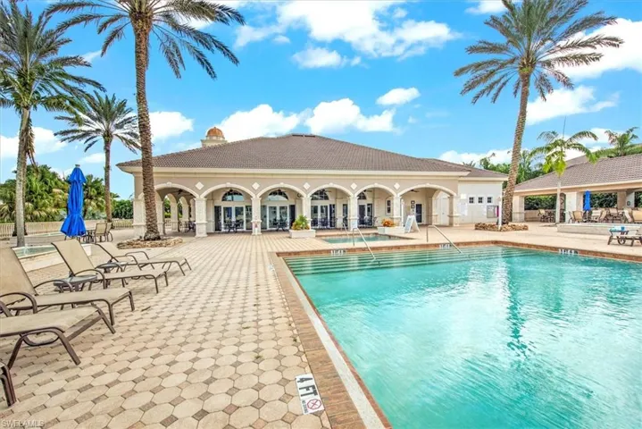 View of pool with a patio area