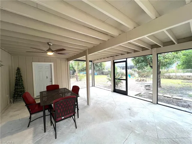 Screened lanai