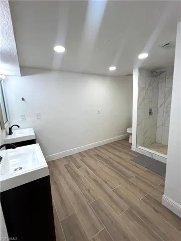 Spacious master bathroom