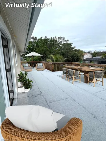View of patio