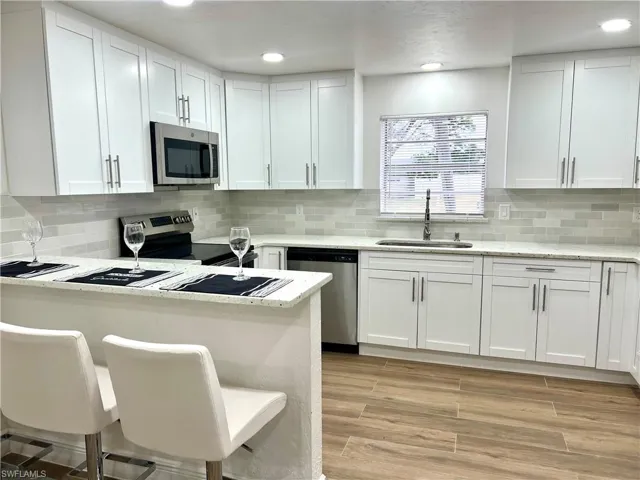Remodeled kitchen and breakfast bar