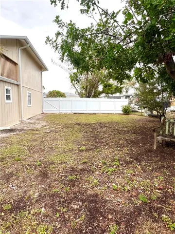 Left side of yard back view