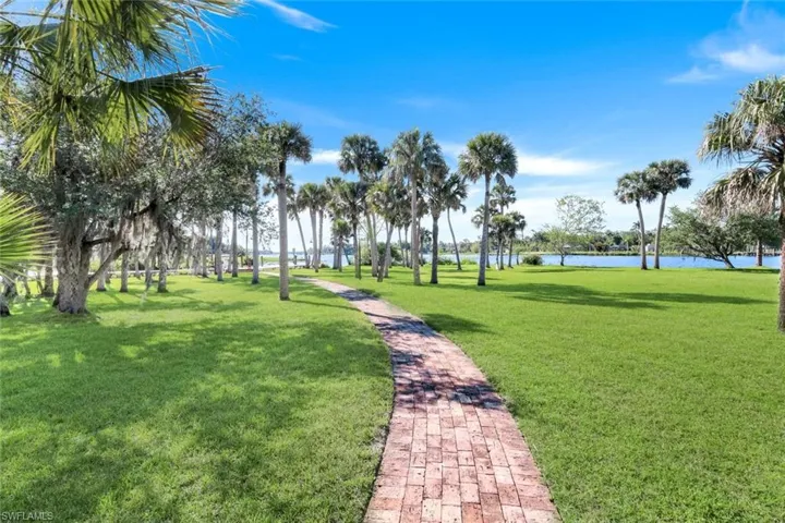 Brick Walkway to Dock