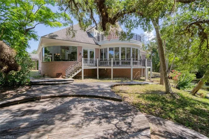 View of the Back of the Home, Situated on the Estero River