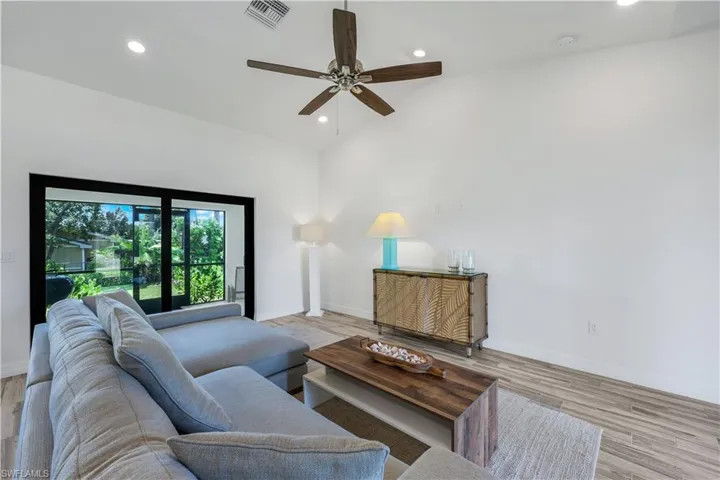 Enjoy lanai access from great room.