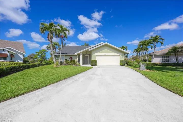 Ranch-style house with an attached garage.