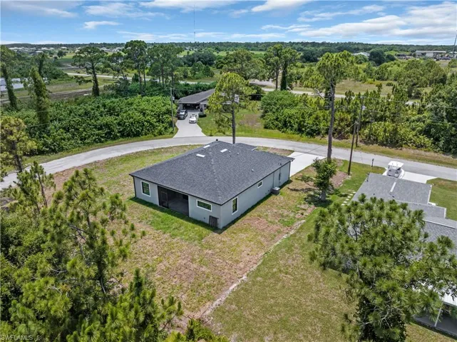 View from above of property